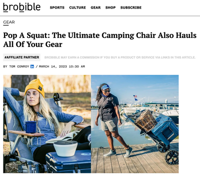 Pop A Squat: The Ultimate Camping Chair Also Hauls All Of Your Gear