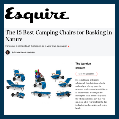 ESQUIRE: The 13 Best Camping Chairs for Basking in Nature